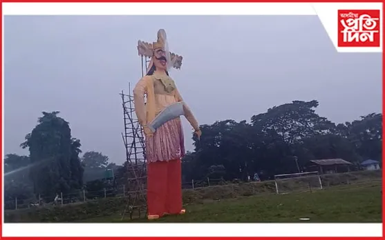 বৰমাত ১০০ ফুট উচ্চতাৰ ৰাৱণৰ প্ৰতিমূৰ্তি...