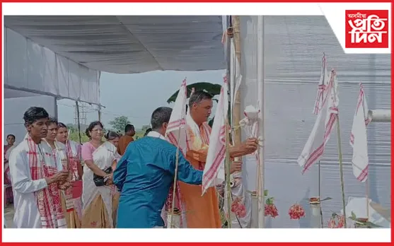 শিঙিয়া দলনি সাৰ্বজনীন শ্ৰী শ্ৰী গোপাল কৃষ্ণ গৰখীয়া থানত কাতি বিহু উদযাপন