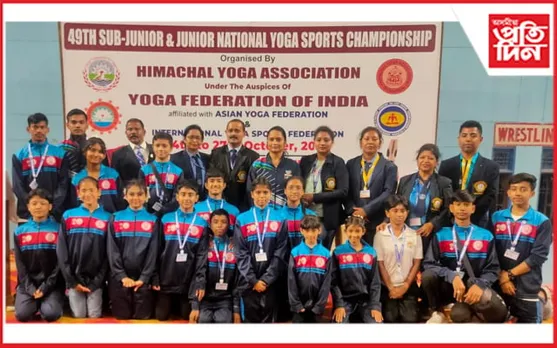 ৰাষ্ট্ৰীয় যোগ ক্ৰীড়া প্ৰতিযোগিতাত অসম দলৰ এটা ৰূপ, দুটা ব্ৰঞ্জৰ পদক অৰ্জন...