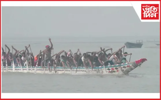 দক্ষিণ শালমাৰা মহুৰীৰচৰত ১০০ বছৰ পুৰণি নাও খেল...