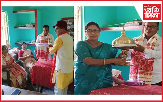 বটদ্ৰৱাত প্ৰাথমিক বিদ্যালয়সমূহৰ শিক্ষক- শিক্ষয়িত্ৰীৰ উদ্যোগত বিদায় সম্বৰ্ধনা অনুষ্ঠান