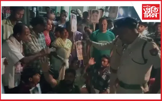 নগাঁৱত উত্তেজনা : ইটাচালি আৰক্ষী চকী ঘেৰাও শ শ জনতাৰ