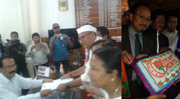 অৰুণাচলত বিনা প্ৰতিদ্বন্দ্বিতাৰে ২ বিজেপি বিধায়কৰ জয়লাভ, কেক কাটিলে দলৰ নেতা-কৰ্মীৰ