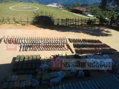 মণিপুৰৰ উখৰুল-ম্যানমাৰ সীমান্তত এনএছচিএন (আই এম)ৰ শিবিৰত ম্যানমাৰ সেনাৰ অভিযানত ৩ বিদ্ৰোহী নিহত, আহত ১২, বৃহৎ অস্ত্ৰ ভাণ্ডাৰ উদ্ধাৰ