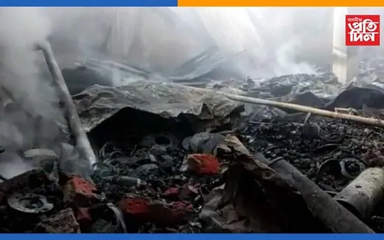 অসম-মেঘালয় সীমান্তত ভয়াৱহ অগ্নিকাণ্ড, ১৫ লক্ষাধিক টকাৰ বিস্তৰ ক্ষতি…
