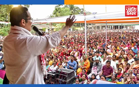 কামপুৰত বিশাল নিৰ্বাচনী সভাত সাংসদ গৌৰৱ গগৈ