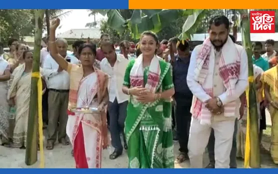 বিহপুৰীয়াত অনুপ শইকীয়াৰ হৈ প্ৰচাৰত নামিল অভিনেত্ৰী ভ্ৰান্তি মেধি…