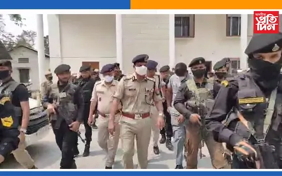 নিৰ্বাচনৰ পূৰ্বে কোকৰাঝাৰ আৰক্ষীৰ সজাগতামূলক পথযাত্ৰা…