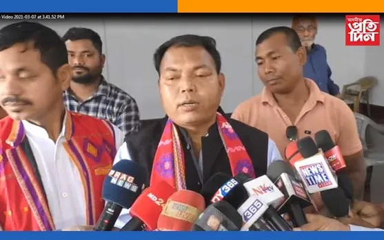 দুধনৈত বিজেপি মিত্ৰ জোঁটৰ প্ৰাৰ্থী ৰপে ৰাভা হাছং যৌথ সংগ্ৰাম সমিতিৰ প্ৰক্ষেপিত প্ৰাৰ্থী শ্যামজিৎ ৰাভা…