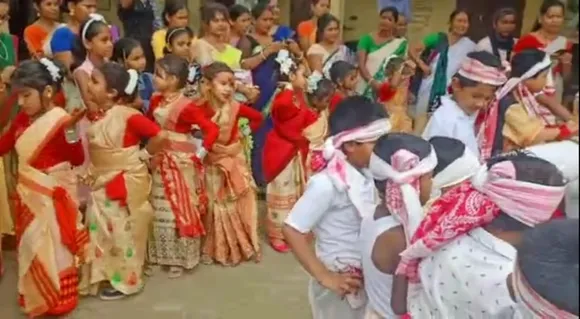 মঙলদৈৰ ভেবাৰঘাট প্ৰাথমিক বিদ্যালয়ত প্ৰাক ৰঙালী বিহু উদযাপন…