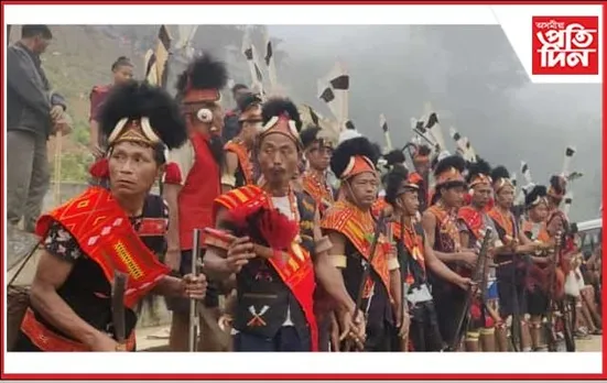 নাগালেণ্ডৰ কন্যাক জনগোষ্ঠীৰ বসন্ত উৎসৱ আওলিং…
