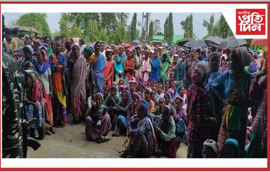 বিভিন্ন সমস্যা সমাধানৰ দাবীত চাহ শ্ৰমিকৰ উত্তাল প্ৰতিবাদ…