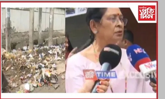 নলা-নৰ্দমা পৰিষ্কাৰ নাই, ভোট দিবলৈ আহি প্ৰশ্নবানৰ সন্মুখীন সাংসদ কুইন ওজা