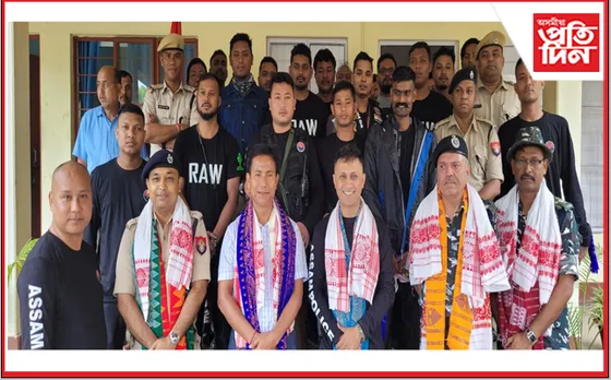 চিৰাঙত উপস্থিত অসম আৰক্ষীৰ “জাতীয় সংহতি মটৰচাইকেল ৰেলী”