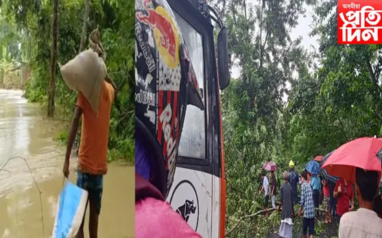 এঘাৰ দিনৰ বিৰতিত নগাঁৱত পুনৰ বানৰ তাণ্ডৱ…