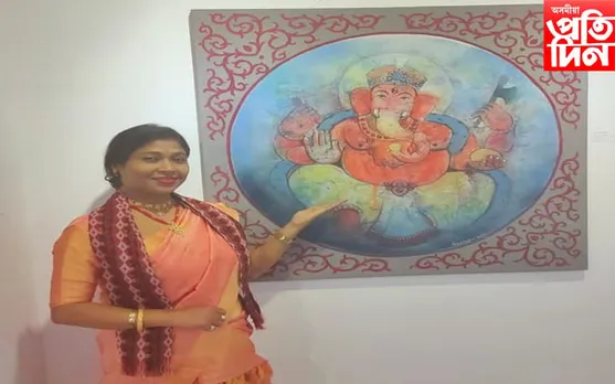 নগাঁৱলৈ গৌৰৱ কঢ়িয়ালে চিত্ৰশিল্পী লক্ষীপ্ৰভাই…