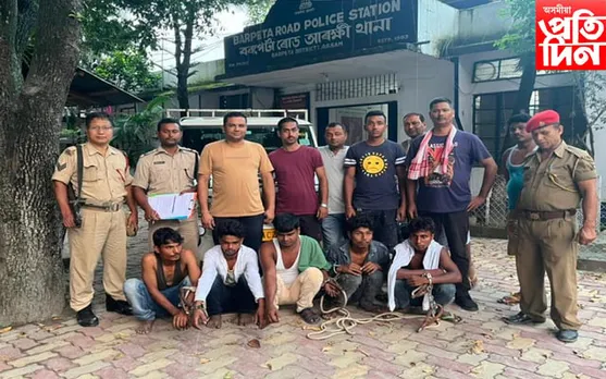 বৰপেটা আৰক্ষীৰ জালত ৫ টাকৈ গাড়ী চোৰ