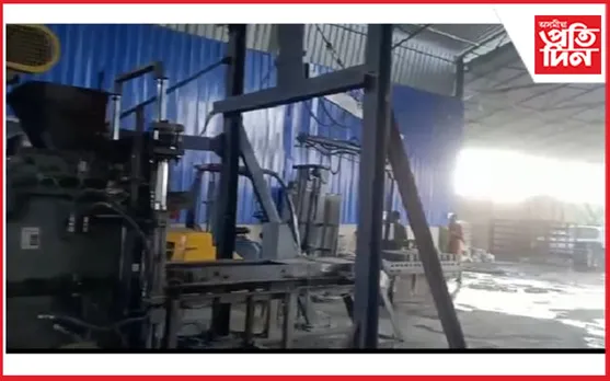 গোলাঘাটত ব্লক নিৰ্মাণ কাৰখানাত অঘটন, মেছিনত সোমাই  বিছিন্ন হ’ল শ্ৰমিকৰ হাত…