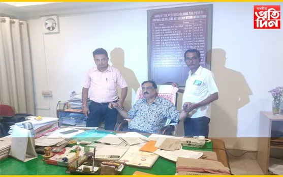 ২৫ হাজাৰ টকা উৎকোচ লৈ গ্ৰেপ্তাৰ নিয়ন্ত্রক পৰ্যায়ৰ বিষয়া শচীন্দ্ৰ নাথ বৈশ্য