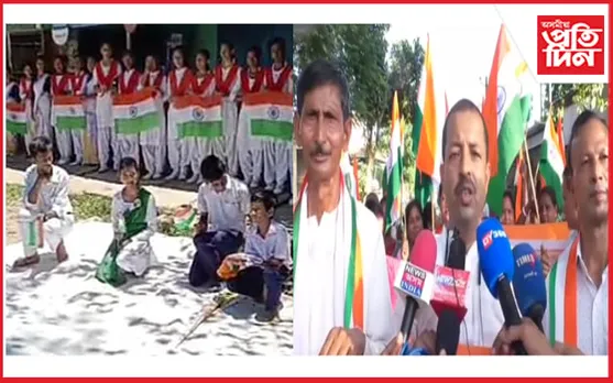 মথুৰাপুৰত ‘হৰ ঘৰ ত্ৰিৰংগা’ শীৰ্ষক সজাগতামূলক শোভাযাত্ৰা…