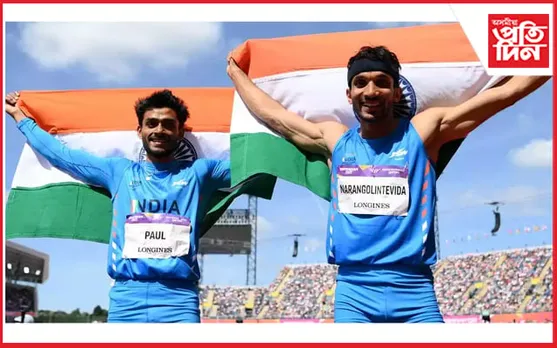 বাৰ্মিংহামত ট্ৰিপলজাম্পত ভাৰতে জয় কৰিলে সোণ আৰু ৰূপৰ পদক…