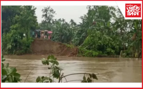 বৰদলনি সাপেখাটিত কুমতীয়া নদীয়ে উটোৱাই নিলে মথাউৰি…