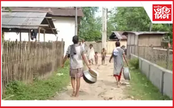 বোকাখাতৰ নাহৰজান চাহ বাগিছাত পানীৰ বাবে হাহাকাৰ ৰাইজৰ…