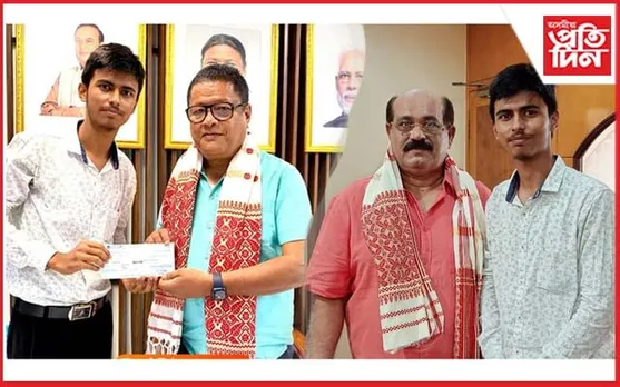 দৰিদ্ৰ পৰিয়ালৰ মেধাৱী ছাত্ৰ চন্দনে লাভ কৰিলে আৰ্থিক সাহায্য…