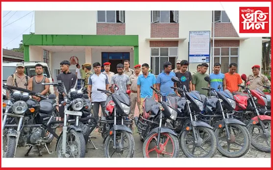 ধেমাজিত ৯ খন চুৰি মটৰচাইকেল উদ্ধাৰ…