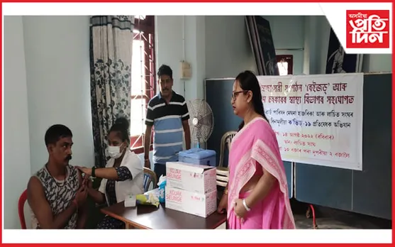 মহানগৰীৰ লাচিত সংঘৰ উদ্যোগত কভিডৰ  বিনামূলীয়া বুষ্টাৰ ড’জ প্ৰদান…