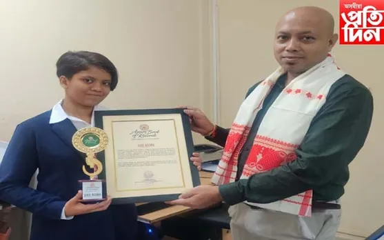 অসম বুক অফ ৰেকৰ্ডছত পাণ্ডুৰ অস্মিতা পালৰ স্থান লাভ…