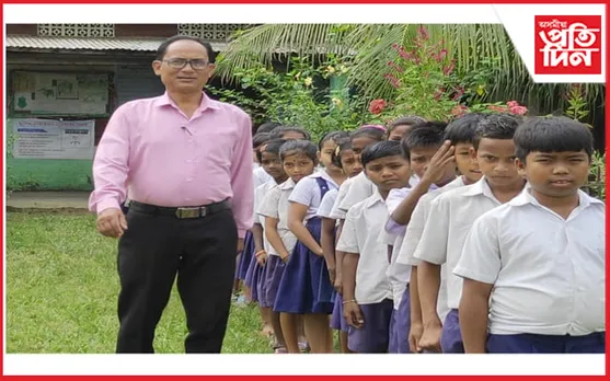 শিক্ষক ব্ৰজেন চাংমাইলৈ জিলা কৃতী শিক্ষকৰ বঁটা…
