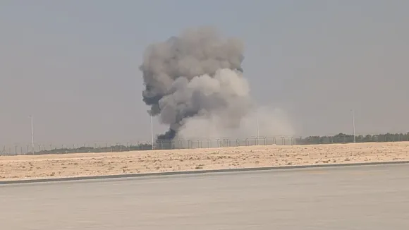 Dubai AirShow Idnian Fighter Plane Tejas Crash