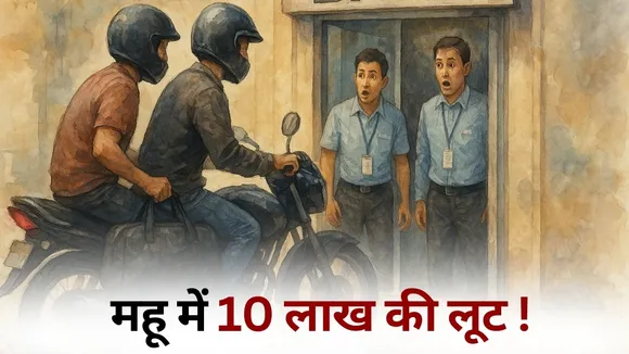 Mhow sharab vyaprai loot 10 lakh rupees hindi news indore