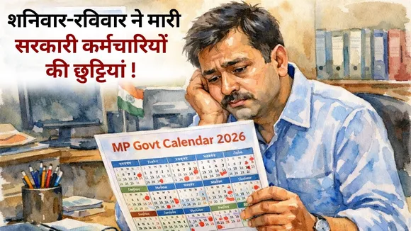 MP Sarkari Calendar 2026 Holiday Saturday Sunday government employees hindi news update
