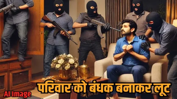 vidisha robbery raikhedi dham 77 lakh jewelry stolen family held hostage hindi news zvj