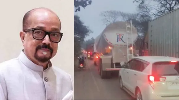 Chhattisgarh Governor Traffic Jam