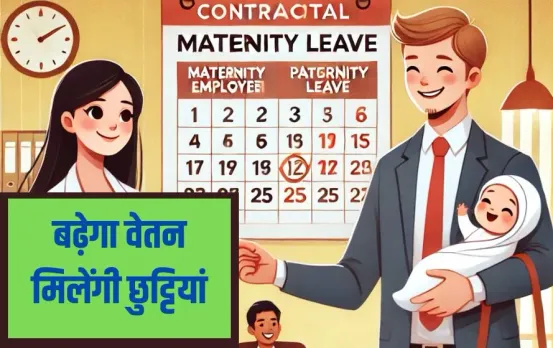 Contract Employees Salary Hike: संविदा कर्मचारियों को बड़ी राहत, मिलेंगी मैटरनिटी लीव, सैलरी भी बढ़ेगी