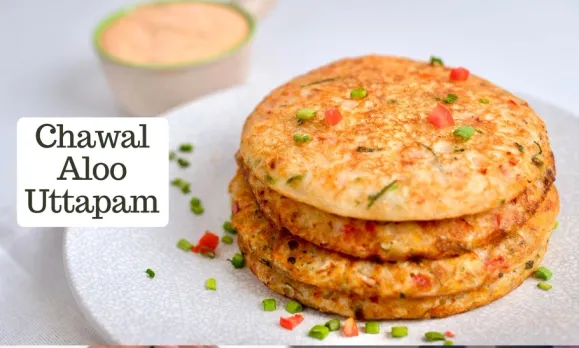 Aalu-Chawal Uttpam Recipe