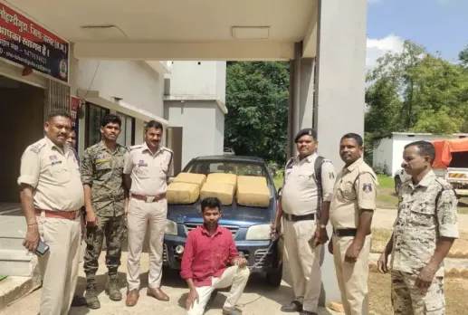 CG Ganja Smuggling bastar police action