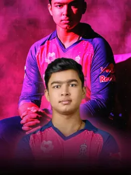 vaibhav suryavanshi ipl debut Rajasthan Royals age 14 years first ball six