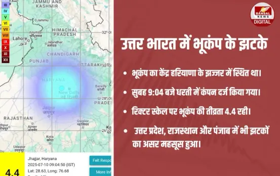 Earthquake Today Delhi-NCR Tremors Update zxc