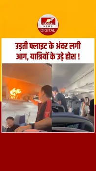 चीन से साउथ कोरिया जा रही फ्लाइट में पावर बैंक फटने से आग लगी, देखें Video