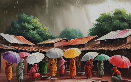 UP Weather : उत्तर प्रदेश में तूफान और बारिश का कहर, 58 जिलों के लिए बिजली गिरने की चेतावनी