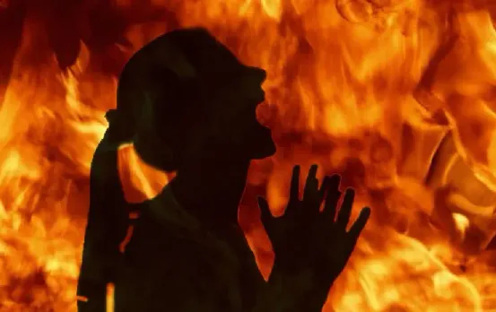 Woman burnt alive