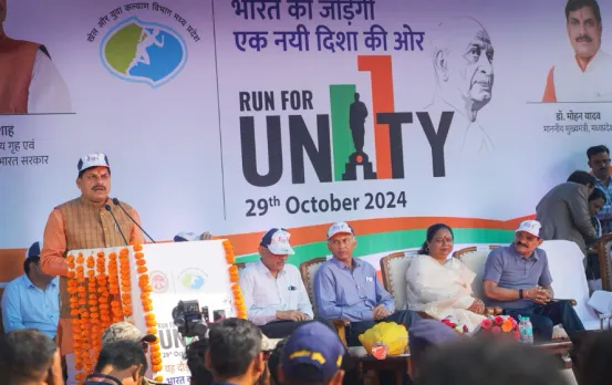 CM मोहन ने रन फार यूनिटी को दिखाई हरी झंडी: राष्ट्रीय एकता दिवस की दिलाई शपथ