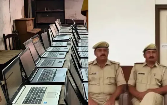 UP Bareilly 73 laptops guarded 2 police constable 8 years 54 lacs scam