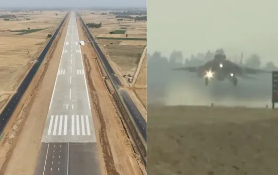 UP Shahjahanpur Ganga Expressway Indian airforce conducts combat drill zxc