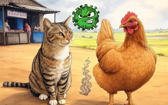 छिंदवाड़ा में बर्ड फ्लू का प्रकोप: पालतू बिल्लियों में मिला वायरस, 30 दिनों के लिए चिकन-अंडे की खरीद-बिक्री पर प्रतिबंध