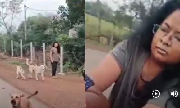 chhattisgarh dharsiwa poultry farm owner daughter attacks woman with dogs